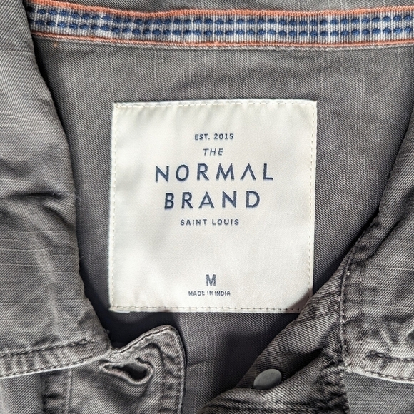 The Normal Brand Boyfriend CPO Shacket jacket military olive army green size M - Picture 5 of 9